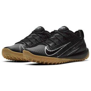 NIKE Alpha Huarache 7 Pro Lacrosse Turf Mens Black Silver Gum CJ0235-001